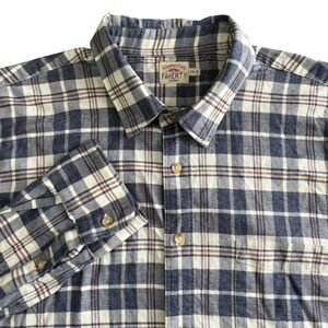Faherty Featherweight Flannel Shirt Mens XXL Plaid Cotton Button Down